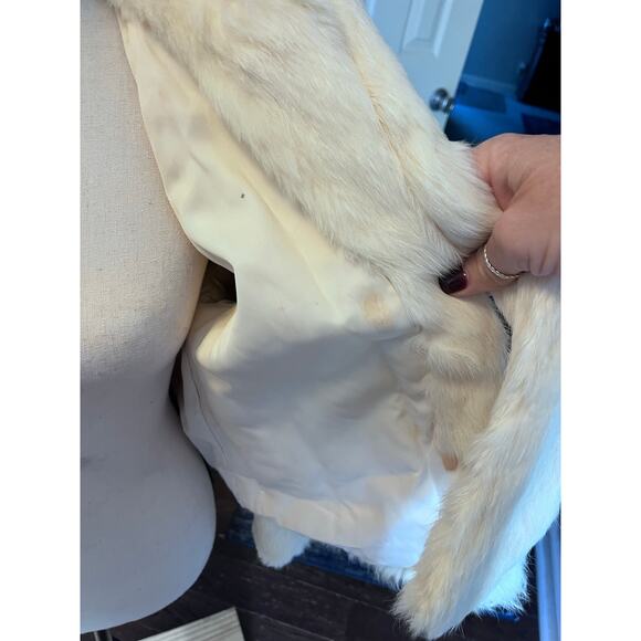 Vtg rabbit fur jacket, see pictures for condition, fits like a S - Picture 5 of 13